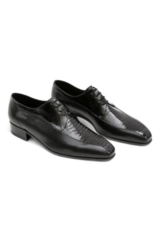 Artioli Manuele Perforated Kangaroo Leather / Lizard Derby (ART1020)-Dellamoda