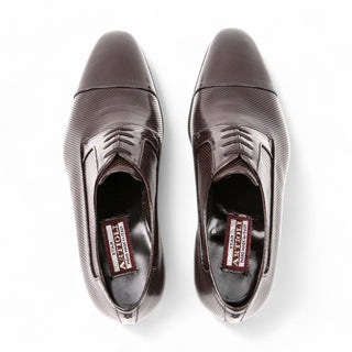 Artioli Orlando Perforated Kangaroo Derby (ART1074)-AmbrogioShoes