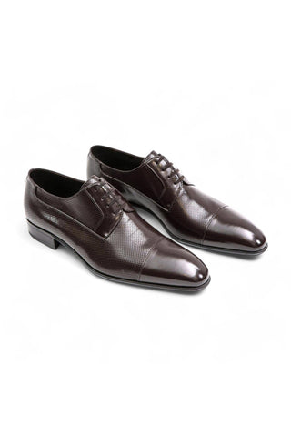 Artioli Orlando Perforated Kangaroo Derby (ART1074)-AmbrogioShoes
