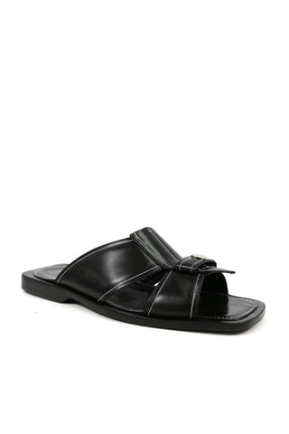 Artioli Panarea Leather Slip-On Sandals (ART1142)-Dellamoda