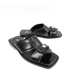 Artioli Panarea Men's Shoes Calf-Skin Leather Slip-On Sandal (ART1142)-AmbrogioShoes