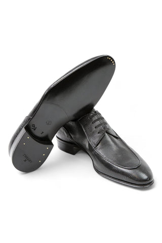 Artioli Piero Perforated Kangaroo Leather / Lizard Derby (ART1029)-AmbrogioShoes