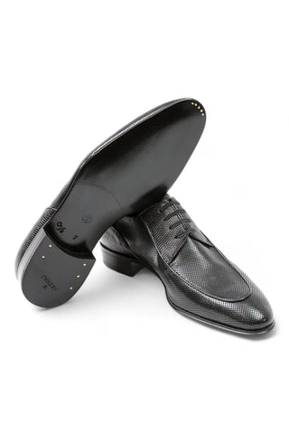 Artioli Piero Perforated Kangaroo Leather / Lizard Derby (ART1029)-Dellamoda