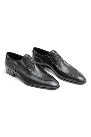 Artioli Piero Perforated Kangaroo Leather / Lizard Derby (ART1029)-AmbrogioShoes