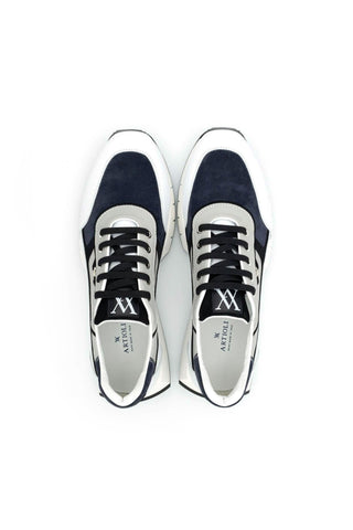 Artioli Pierre Suede / Calf-Skin Leather Sneaker (ART1125)-AmbrogioShoes