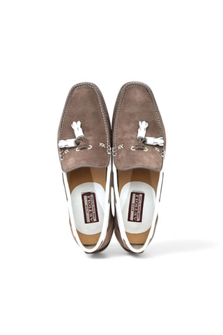 Artioli Positano Suede / Deer-Skin Tassels Driver (ART1110)-Dellamoda