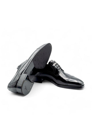 Artioli Riccardo Buffalo Leather Cap-Toe Derby (ART1053)-Dellamoda