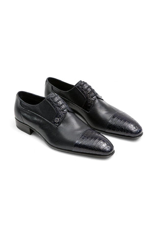 Artioli Ruggero Alligator / Kangaroo Leather Derby (ART1030)-Dellamoda