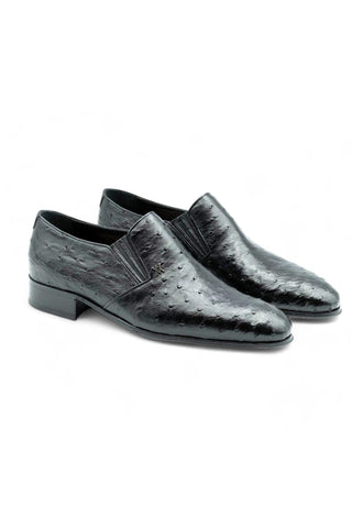 Artioli Sebastiano Ostrich Classic Slip-On Loafers (ART1047)-Dellamoda