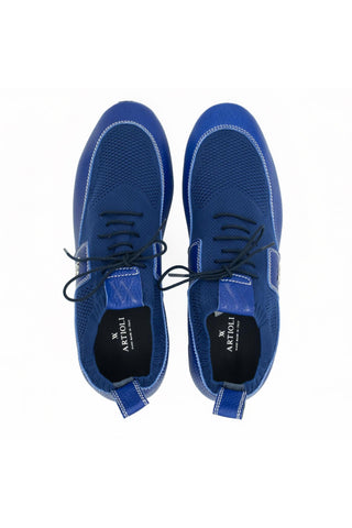 Artioli Shaquille Fabric / Calf-Skin Leather Sneaker (ART1127)-AmbrogioShoes