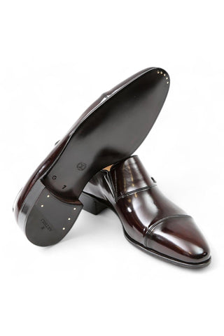 Artioli Sisto Calf-Skin Leather Slip-on Cap-Toe loafers (ART1031)-AmbrogioShoes