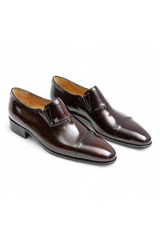 Artioli Sisto Calf-Skin Leather Slip-on Cap-Toe loafers (ART1031)-AmbrogioShoes
