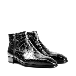 Artioli Tarquinio Alligator Zip-Up Boot