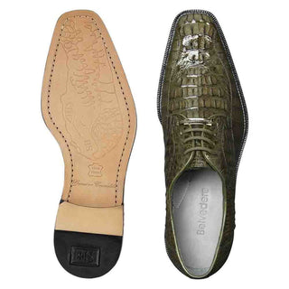 Belvedere Chapo 1465 Men's Designer Shoes Exotic Crocodile Hornback Oxfords (BV1006)-AmbrogioShoes