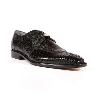 Belvedere Shoes Mens Siena Ostrich Black Oxfords (BVS1002)-AmbrogioShoes