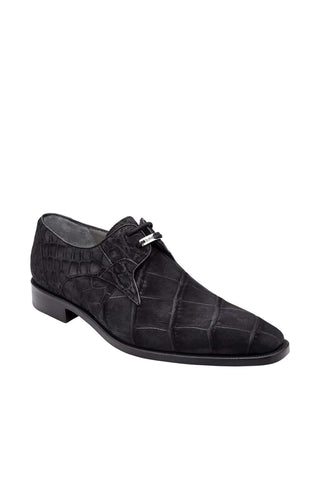 Belvedere Rome Alligator Suede Derby-AmbrogioShoes