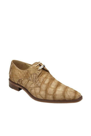 Belvedere Rome Alligator Suede Derby-Dellamoda