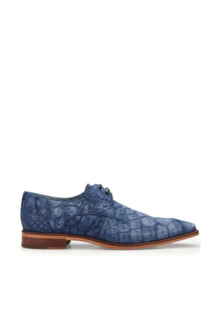 Belvedere Rome Alligator Suede Derby-Dellamoda