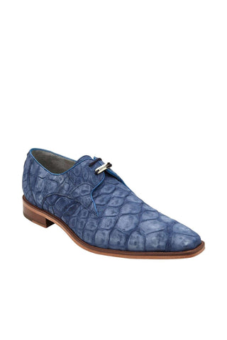 Belvedere Rome Alligator Suede Derby-Dellamoda