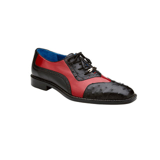 Belvedere Sesto R54 Men's Shoes Ostrich / Calf-Skin Leather Oxfords (BV3175)-AmbrogioShoes