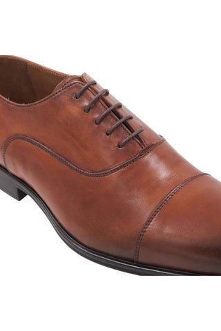 Bruno Magli Adriano Leather Cap-Toe Oxford-Dellamoda