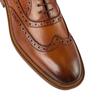 Bruno Magli Alfonso Calf-Skin Leather Wing-Tip Oxford (BM1021)-AmbrogioShoes