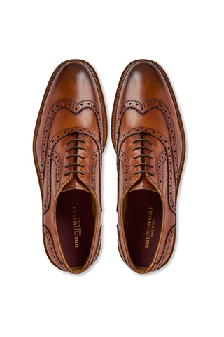Bruno Magli Alfonso Calf-Skin Leather Wing-Tip Oxford (BM1021)-AmbrogioShoes