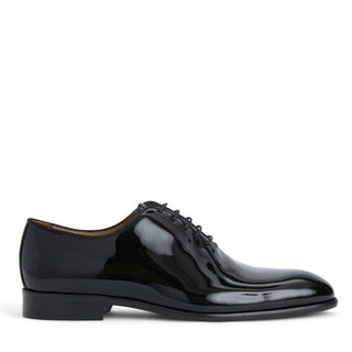 Bruno Magli Angelo Patent Calf-Skin Leather Whole Cut Oxford (BM1096)-AmbrogioShoes