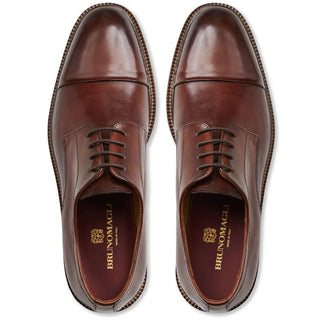 Bruno Magli Aydin Calf-Skin Leather Cap-Toe Derby (BM1095)-AmbrogioShoes