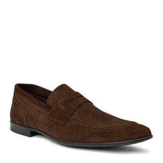 Bruno Magli Lastra Men's Shoes Suede Leather Unlined Slip-On Penny Loafer (BM1028)