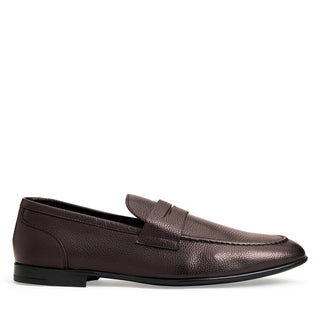 Bruno Magli Lastra Men's Shoes Tumbled Calf-Skin Leather Penny Loafer (BM1064)-AmbrogioShoes