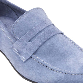 Bruno Magli Lastra Suede Unlined Slip-On Penny Loafer (BM1028)-AmbrogioShoes