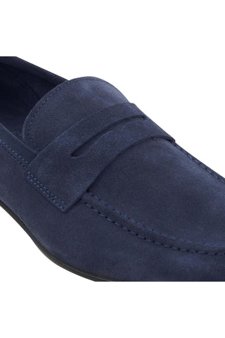 Bruno Magli Lastra Suede Unlined Slip-On Penny Loafer (BM1028)-AmbrogioShoes