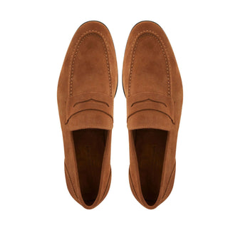 Bruno Magli Lastra Suede Unlined Slip-On Penny Loafer (BM1028)-AmbrogioShoes