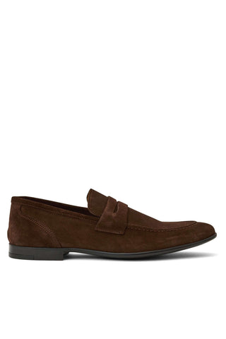 Bruno Magli Lastra Suede Unlined Slip-On Penny Loafer (BM1028)-Dellamoda