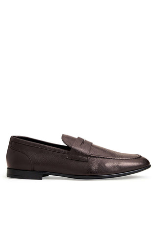 Bruno Magli Lastra Tumbled Calf-Skin Leather Penny Loafer (BM1064)-AmbrogioShoes