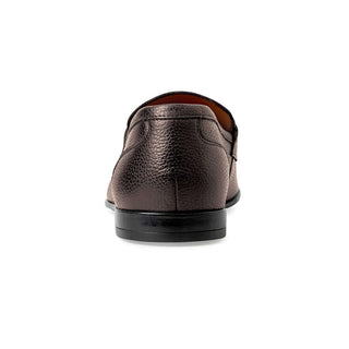 Bruno Magli Lastra Tumbled Calf-Skin Leather Penny Loafer (BM1064)-AmbrogioShoes