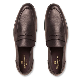 Bruno Magli Lastra Tumbled Calf-Skin Leather Penny Loafer (BM1064)-AmbrogioShoes
