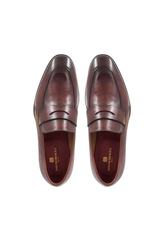 Bruno Magli Maioco Nappa Penny Loafer-Dellamoda