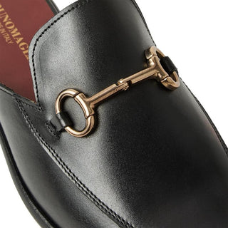 Bruno Magli Miami Men's Shoes Calf-Skin Leather Horse-Bit Slip-On Mule (BM1061)-AmbrogioShoes