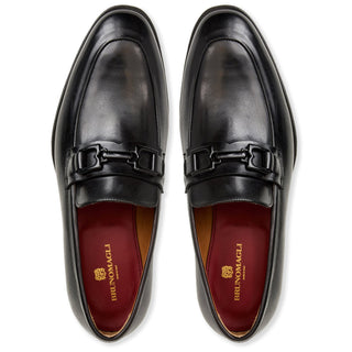 Bruno Magli Miaoco Men's Shoes Calf-Skin Leather Horse-Bit Loafer (BM1018)-AmbrogioShoes