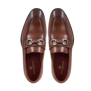 Bruno Magli Miaoco Men's Shoes Calf-Skin Leather Horse-Bit Loafer (BM1018)-AmbrogioShoes