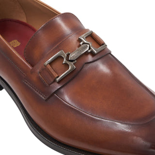 Bruno Magli Miaoco Men's Shoes Calf-Skin Leather Horse-Bit Loafer (BM1018)-AmbrogioShoes