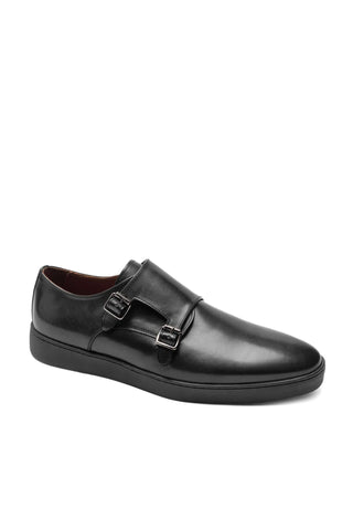 Bruno Magli Palestro Leather Double Monk Sneaker-Dellamoda