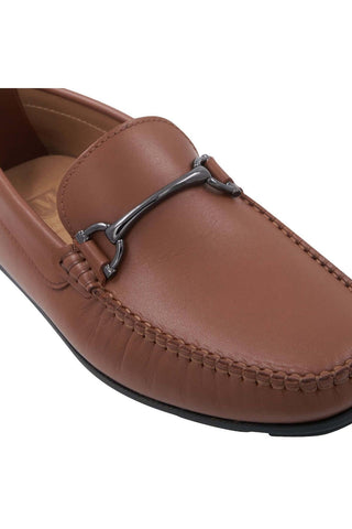 Bruno Magli Parker Supple Calf-Skin Leather Horse-Bit Loafer (BM1082)-AmbrogioShoes