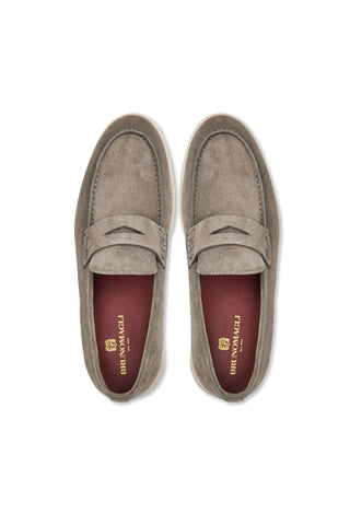 Bruno Magli Patrizio Suede Penny Loafer-Dellamoda