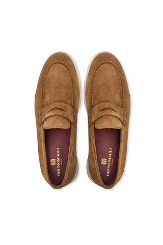 Bruno Magli Patrizio Suede Penny Loafer-Dellamoda