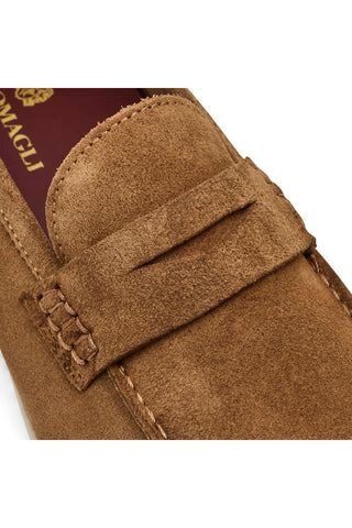 Bruno Magli Patrizio Suede Penny Loafer-Dellamoda