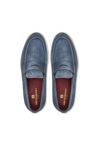 Bruno Magli Patrizio Suede Penny Loafer-Dellamoda