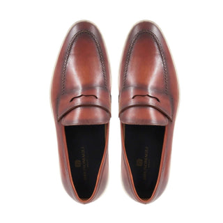 Bruno Magli Prato Calf-Skin Leather Horse-Bit Slip-On Penny Loafer (BM1003)-AmbrogioShoes